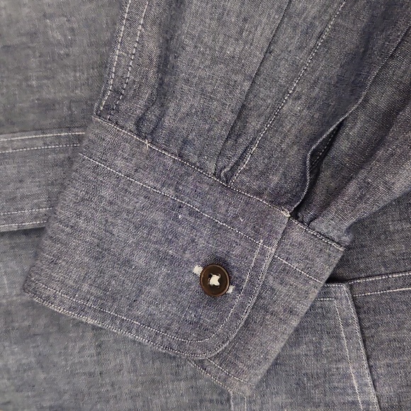 Bill Blass Vintage chambray button up. Size Men's M - Picture 6 of 7